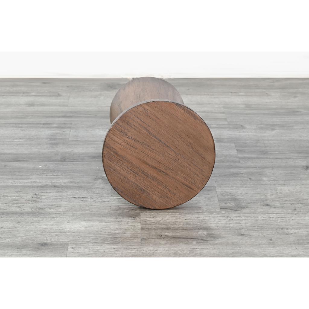 Sunny D Felicity Solid Wooden Pedestal Side Table