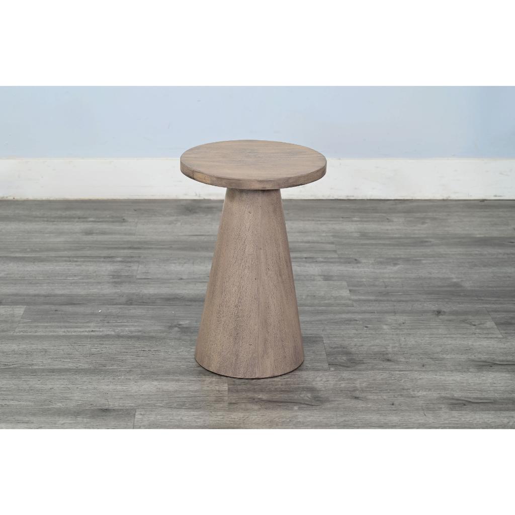 Sunny D Felicity Solid Wooden Pedestal Side Table