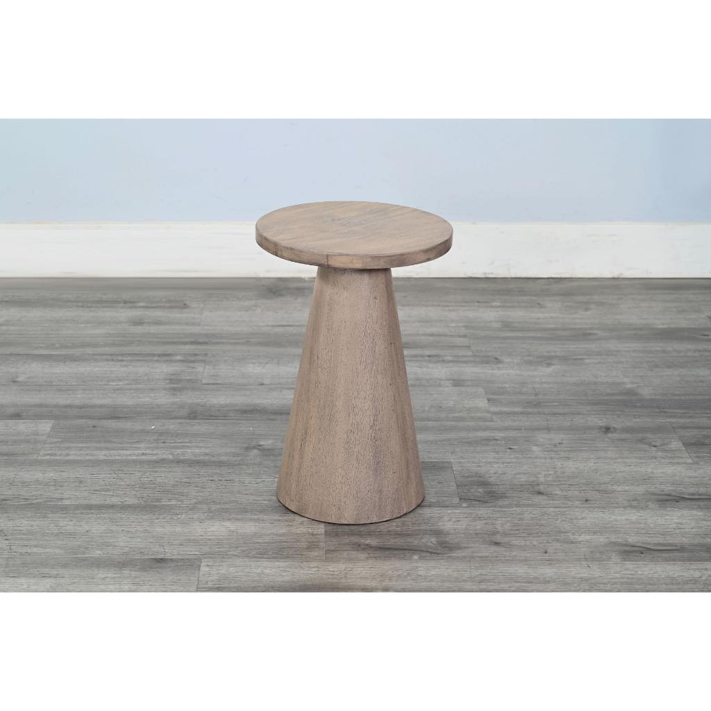 Sunny D Felicity Solid Wooden Pedestal Side Table