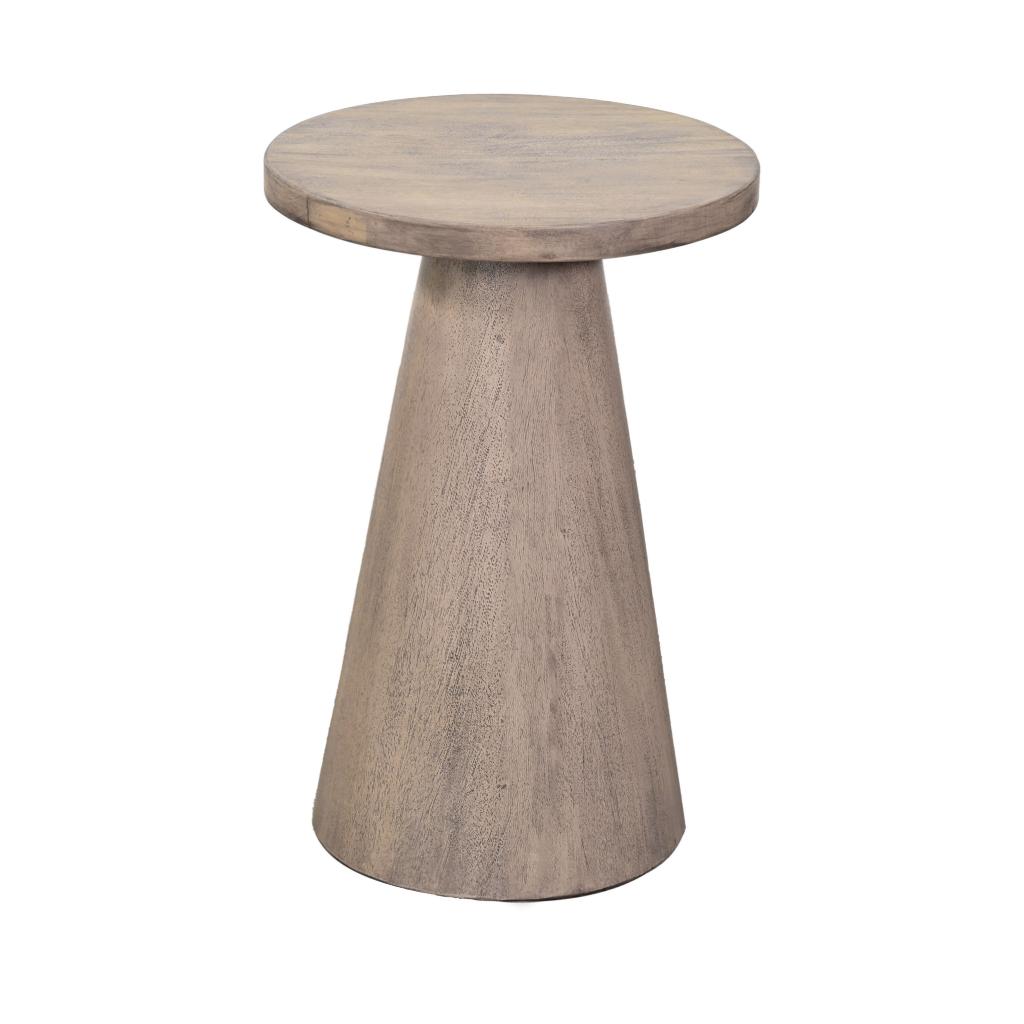 Sunny D Felicity Solid Wooden Pedestal Side Table