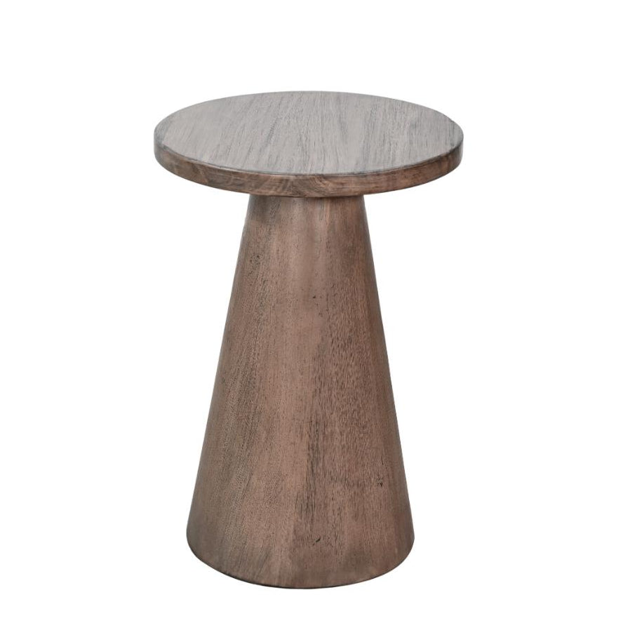 Sunny D Felicity Solid Wooden Pedestal Side Table