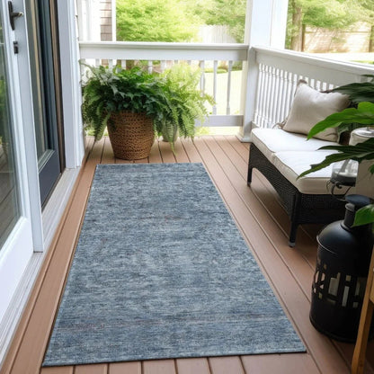 LOOMLAN Rugs Felissae Blue Washable Indoor-Outdoor Rug