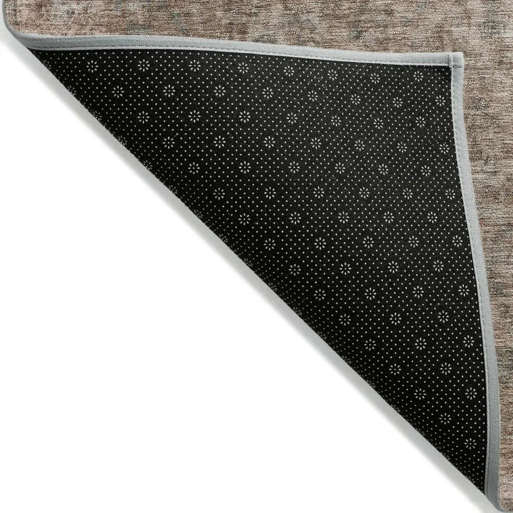 LOOMLAN Rugs Felissae Brown Washable Indoor-Outdoor Rug