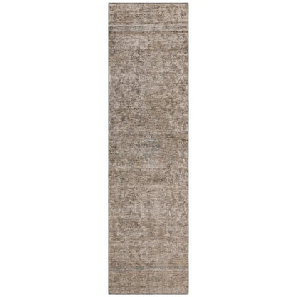 LOOMLAN Rugs Felissae Brown Washable Indoor-Outdoor Rug