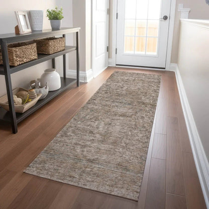 LOOMLAN Rugs Felissae Brown Washable Indoor-Outdoor Rug