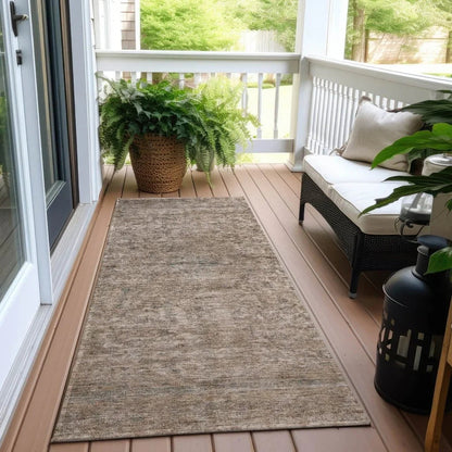 LOOMLAN Rugs Felissae Brown Washable Indoor-Outdoor Rug