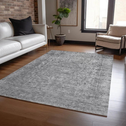 LOOMLAN Rugs Felissae Gray Washable Indoor-Outdoor Rug