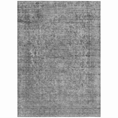 LOOMLAN Rugs Felissae Gray Washable Indoor-Outdoor Rug