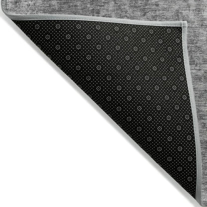 LOOMLAN Rugs Felissae Gray Washable Indoor-Outdoor Rug