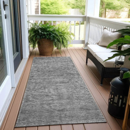 LOOMLAN Rugs Felissae Gray Washable Indoor-Outdoor Rug