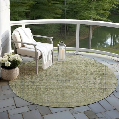 LOOMLAN Rugs Felissae Green Washable Indoor-Outdoor Rug