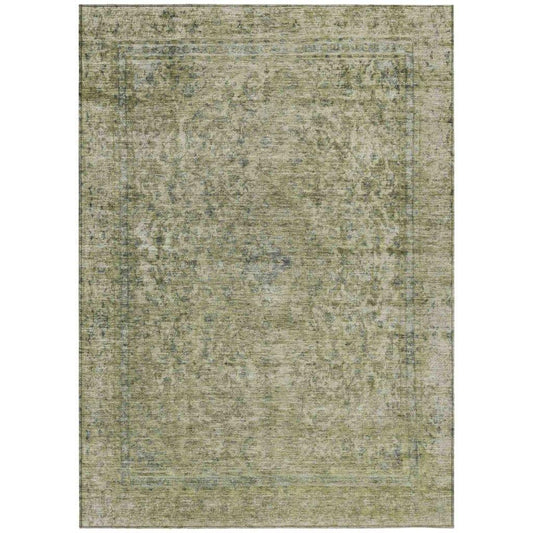 LOOMLAN Rugs Felissae Green Washable Indoor-Outdoor Rug