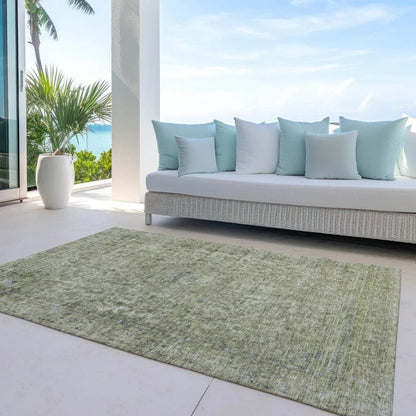 LOOMLAN Rugs Felissae Green Washable Indoor-Outdoor Rug