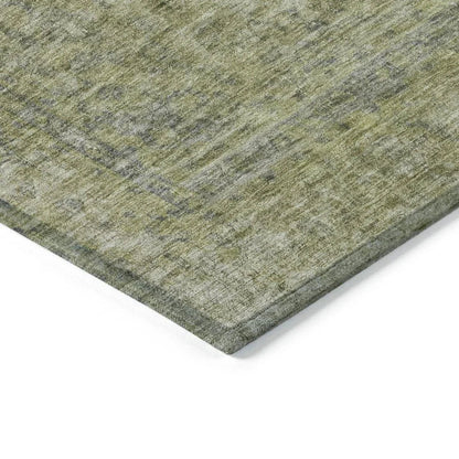 LOOMLAN Rugs Felissae Green Washable Indoor-Outdoor Rug