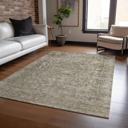 LOOMLAN Rugs Felissae Pewter Washable Indoor-Outdoor Rug
