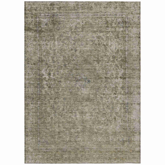 LOOMLAN Rugs Felissae Pewter Washable Indoor-Outdoor Rug
