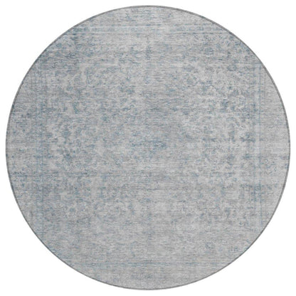 LOOMLAN Rugs Felissae Silver Washable Indoor-Outdoor Rug