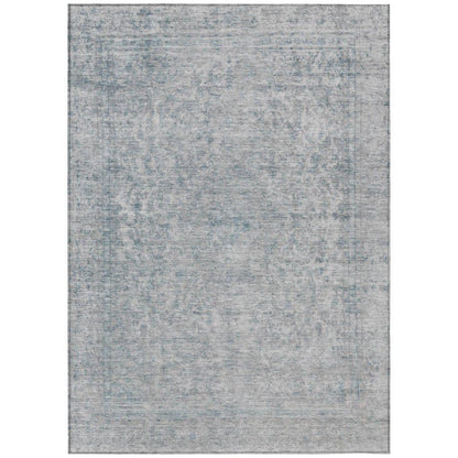 LOOMLAN Rugs Felissae Silver Washable Indoor-Outdoor Rug