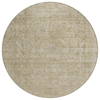 LOOMLAN Rugs Felissae Tan Washable Indoor-Outdoor Rug