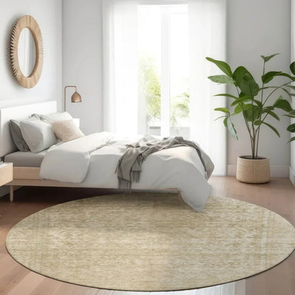 LOOMLAN Rugs Felissae Tan Washable Indoor-Outdoor Rug