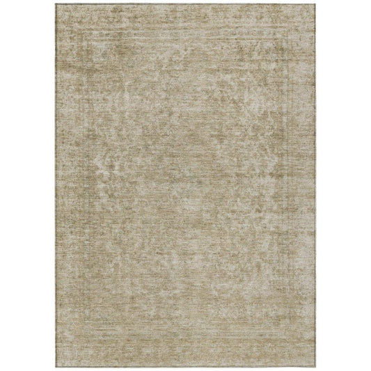 LOOMLAN Rugs Felissae Tan Washable Indoor-Outdoor Rug