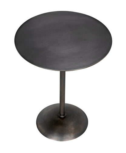 Felix Side Table, Gun Metal Finish-Side Tables-Noir-Sideboards and Things