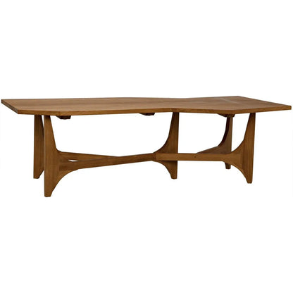 Noir Fenton Teak Wood Geometric Coffee Table