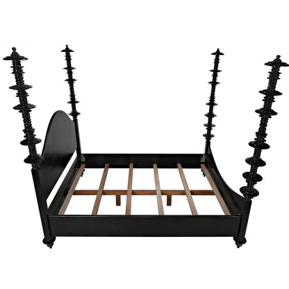 Ferret Black Wooden Bed Frame