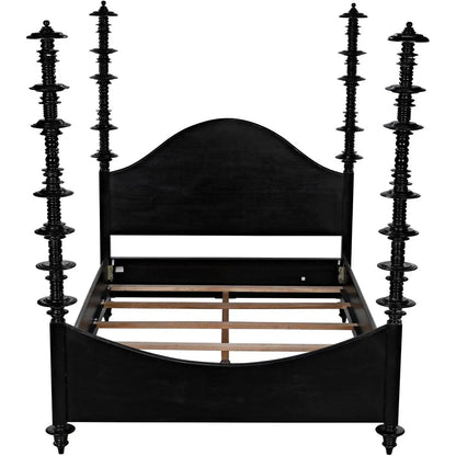 Ferret Black Wooden Bed Frame