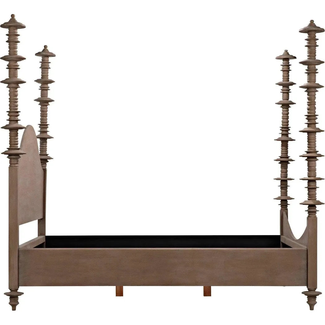 Ferrett Brown Wooden Bed Frame