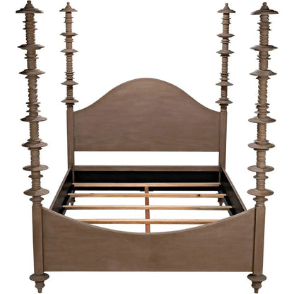 Ferrett Brown Wooden Bed Frame
