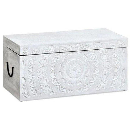 LOOMLAN Feyloren Rectangular White Trunks (Set of 2)