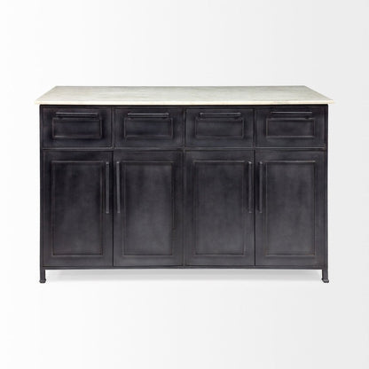 Mercana Fieri Four Drawers White Counter Table