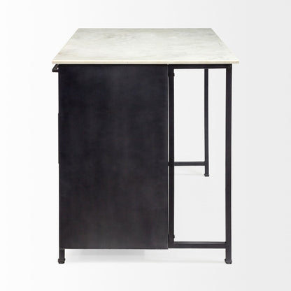 Mercana Fieri Four Drawers White Counter Table