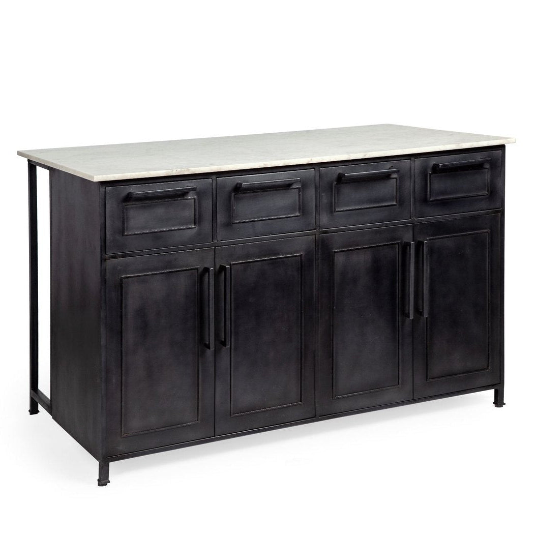 Mercana Fieri Four Drawers White Counter Table