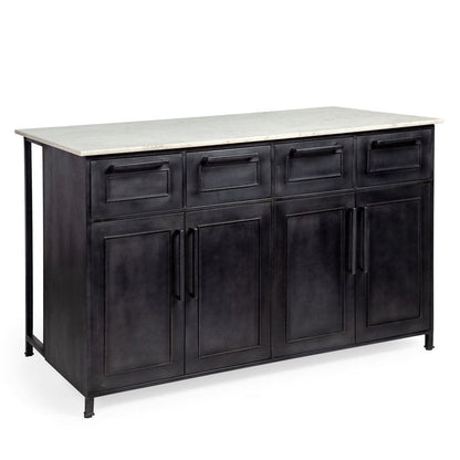 Mercana Fieri Four Drawers White Counter Table