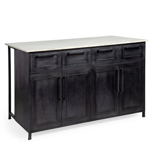 Mercana Fieri Four Drawers White Counter Table