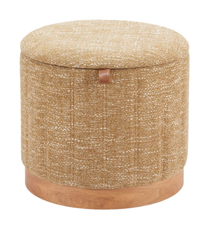 Zuo Modern Fije Textured Fabric Storage Ottoman