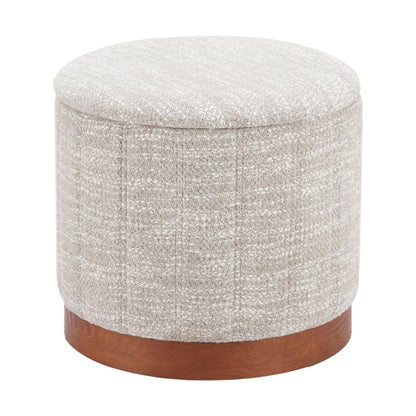 Zuo Modern Fije Textured Fabric Storage Ottoman