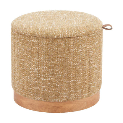 Zuo Modern Fije Textured Fabric Storage Ottoman