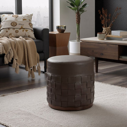 Zuo Modern Filo Faux Leather Ottoman