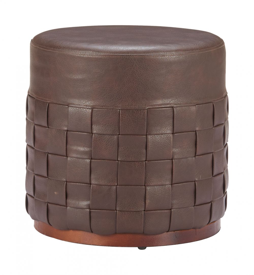 Zuo Modern Filo Faux Leather Ottoman