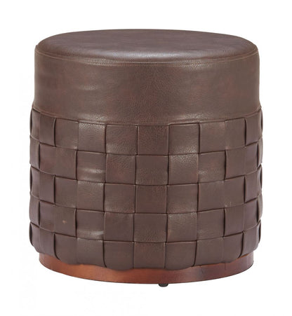 Zuo Modern Filo Faux Leather Ottoman