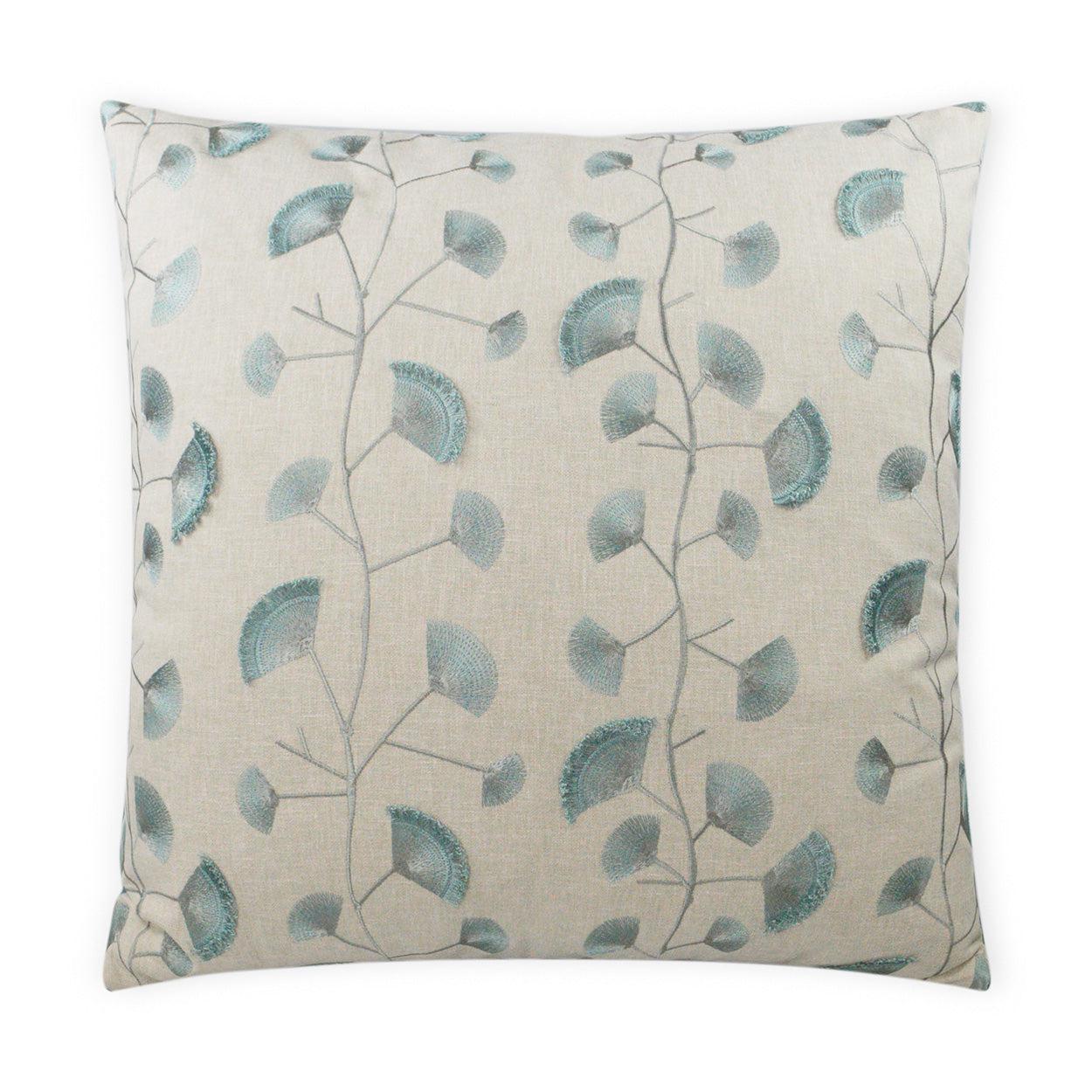 Finchley Pillow - Aqua-Throw Pillows-D.V. KAP-LOOMLAN