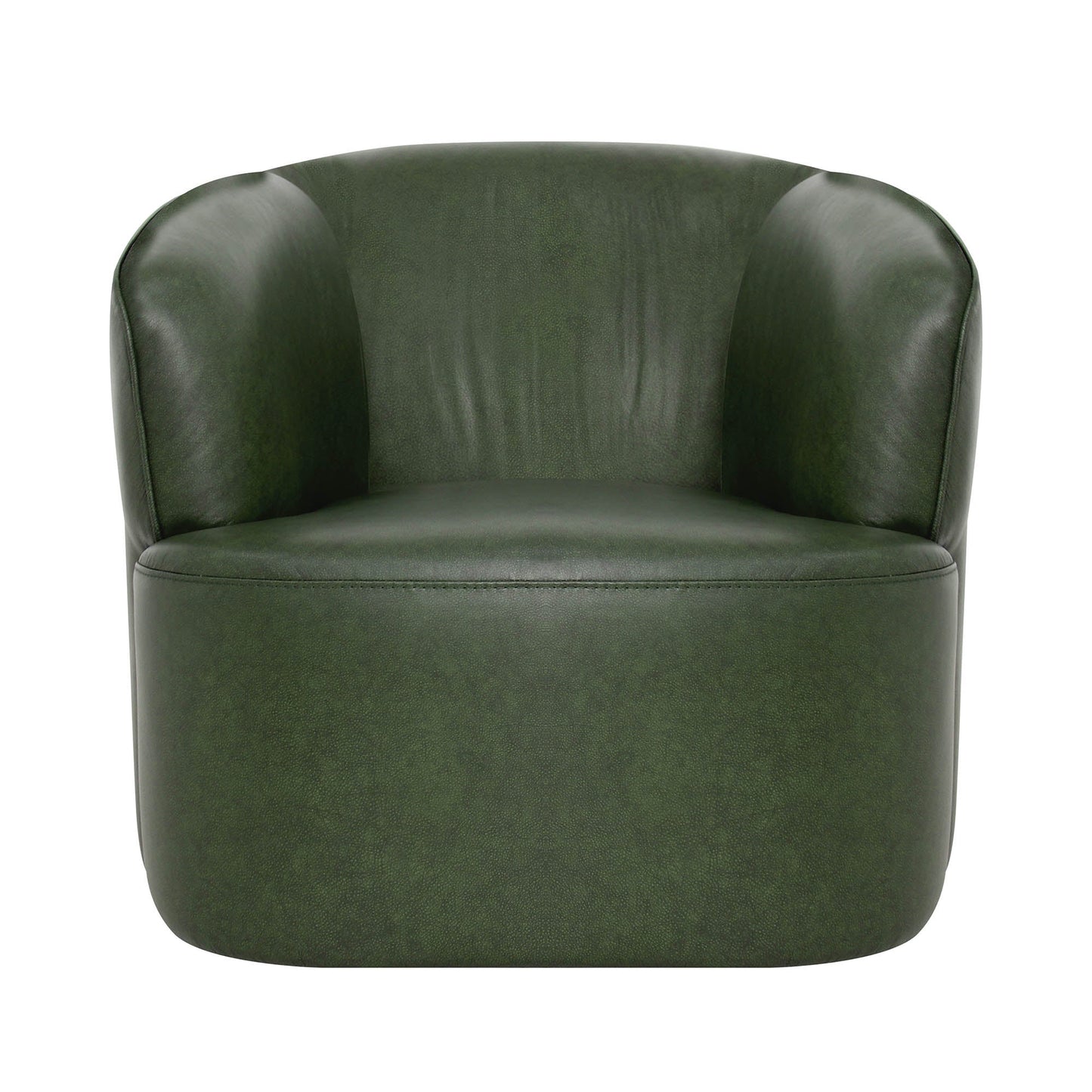 LH Home Fireside Top Grain Leather Swivel Club Chair