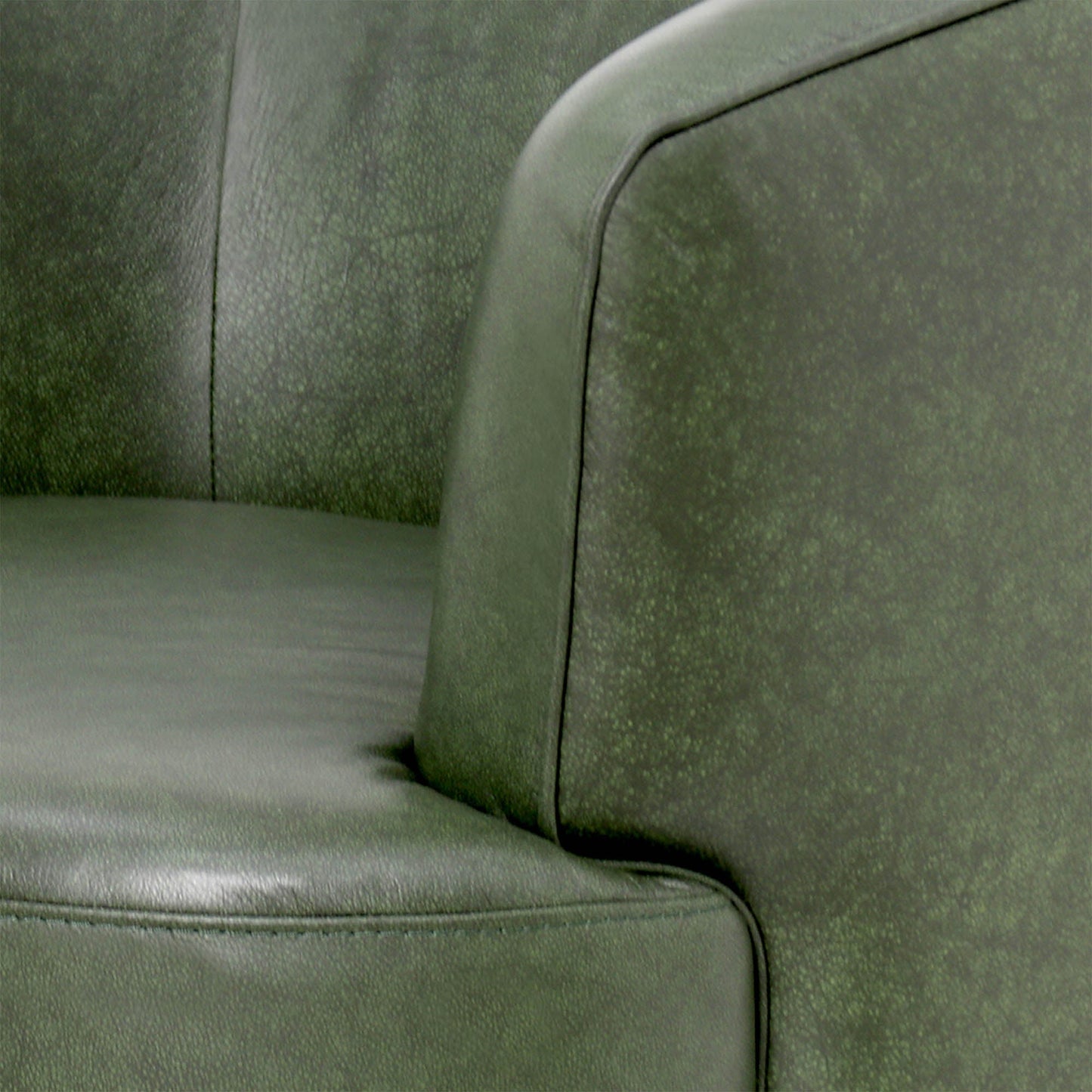 LH Home Fireside Top Grain Leather Swivel Club Chair