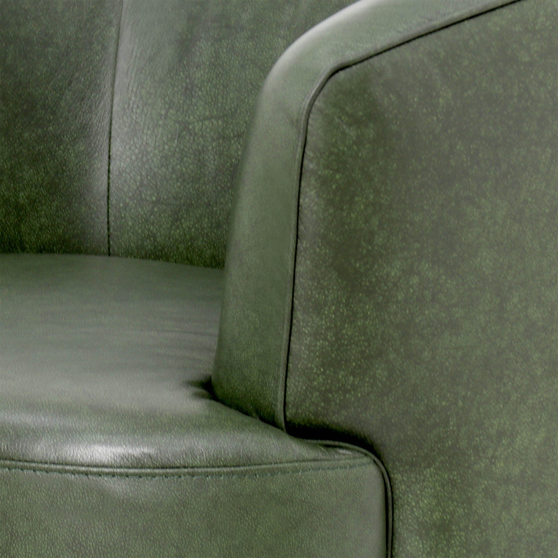 LH Home Fireside Top Grain Leather Swivel Club Chair
