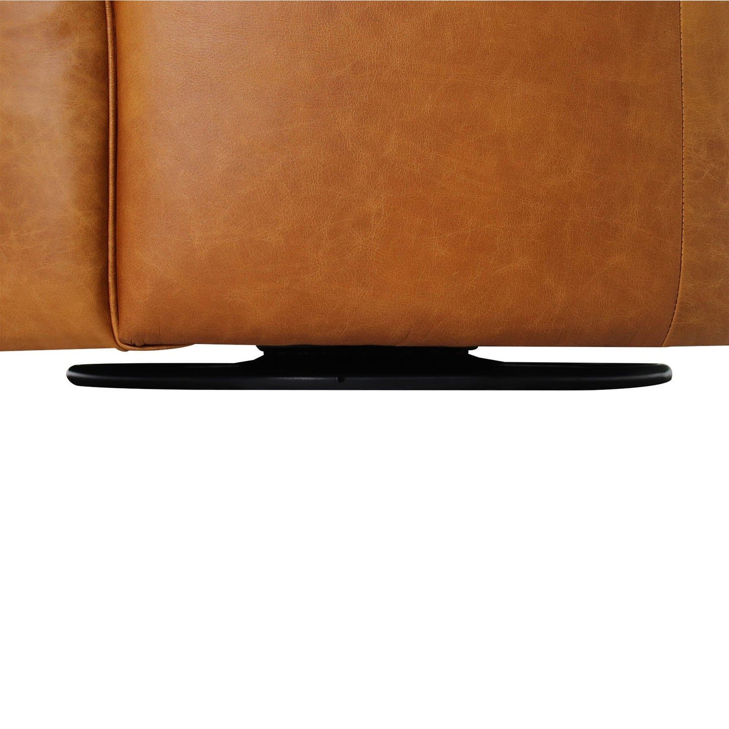 LH Home Fireside Top Grain Leather Swivel Club Chair