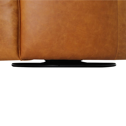 LH Home Fireside Top Grain Leather Swivel Club Chair