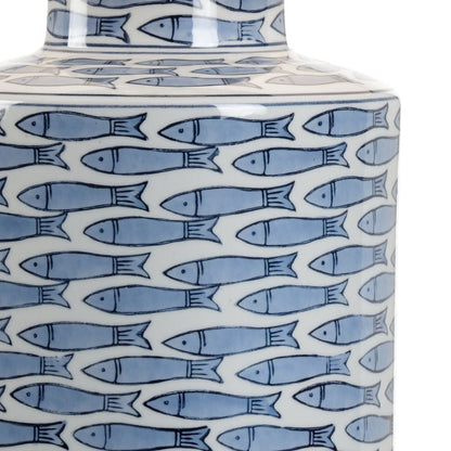 Wildwood Fish Tail White Glaze Ceramic Table Lamp